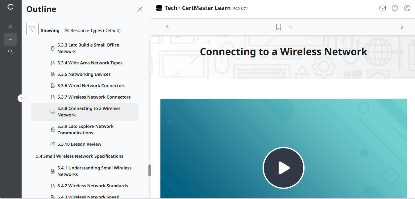 CertMaster Learn Tech+ (V6)  - FC0-U71  (2 Months)