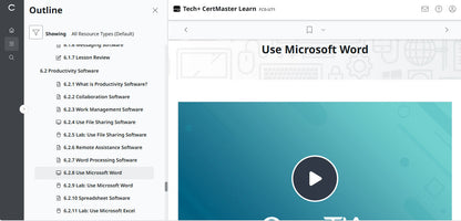 CertMaster Learn Tech+ (V6)  - FC0-U71  (2 Months)