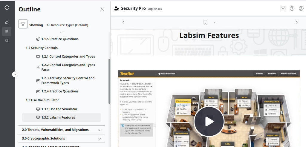 TestOut Security Pro for Security+ (SY0-701) for Student - 12 Month Access