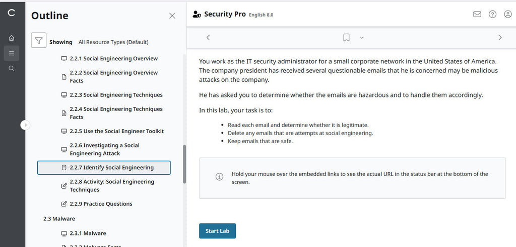 TestOut Security Pro for Security+ (SY0-701) -  Individual License : 12 Month Access