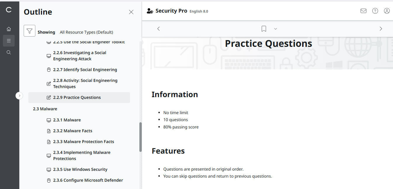 TestOut Security Pro for Security+ (SY0-701) for Student - 12 Month Access