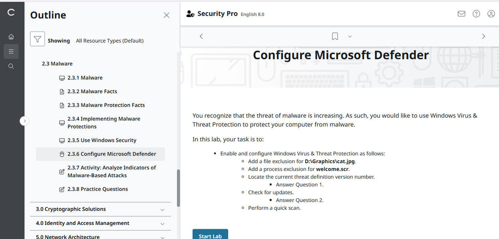 TestOut Security Pro for Security+ (SY0-701) -  Individual License : 12 Month Access