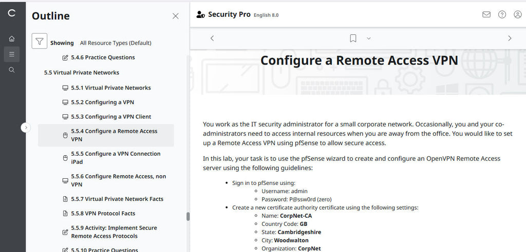 TestOut Security Pro for Security+ (SY0-701) for Student - 12 Month Access
