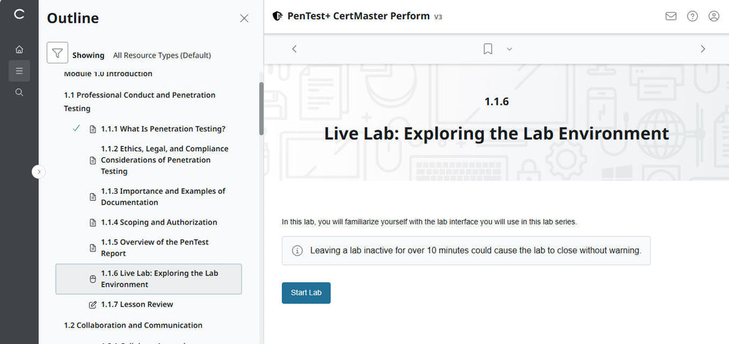 CertMaster Perform  CompTIA PenTest+ PT0-003 (V3)