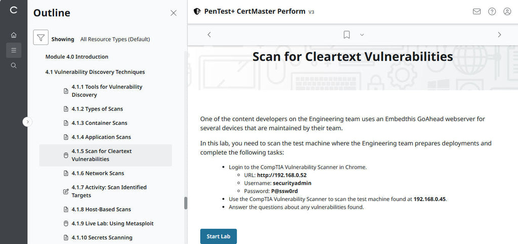 CertMaster Perform  CompTIA PenTest+ PT0-003 (V3)