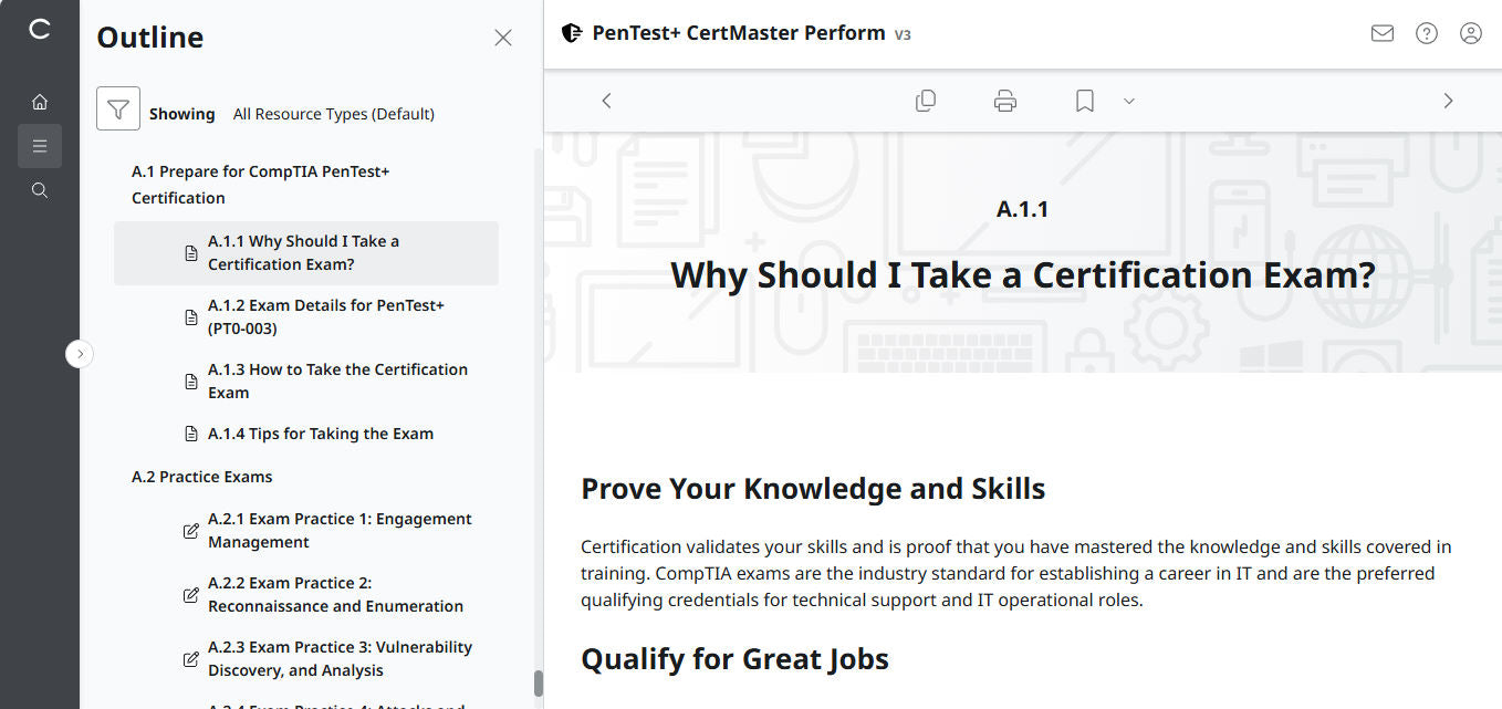 Best Price Guarantee ✅ CompTIA PenTest+ CertMaster Perform  PT0-003 (V3)