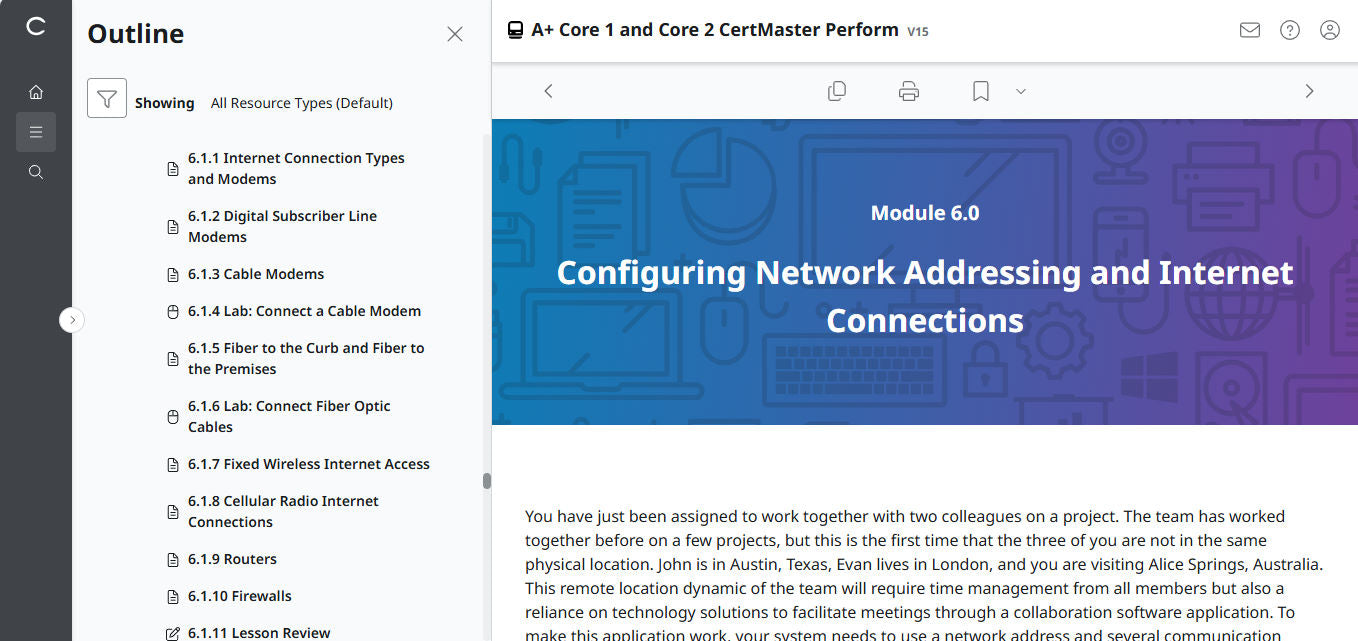 CertMaster Perform CompTIA A+ Core 1 & 2   (V15)