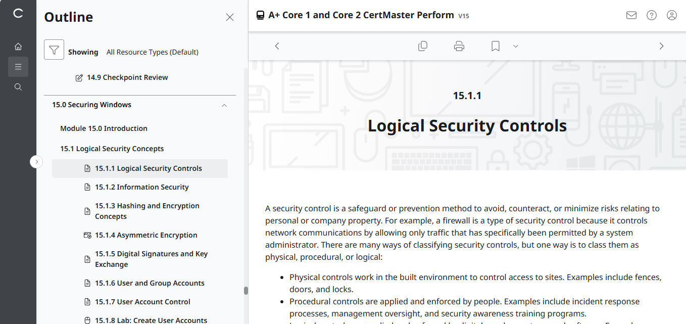 CertMaster Perform CompTIA A+ Core 1 & 2   (V15)