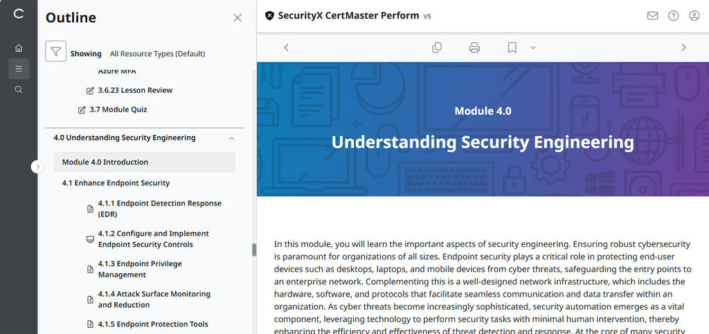 CompTIA CertMaster Perform – SecurityX CASP+ CAS-005 個人ライセンス