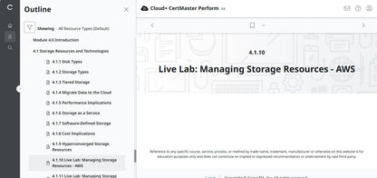 CompTIA Cloud+ CertMaster Perform (CV0-004)