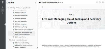 CompTIA Cloud+ CertMaster Perform (CV0-004)